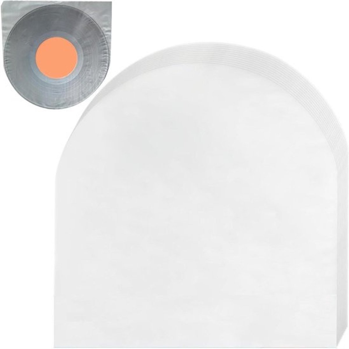 Platenhoezen Binnen - Vinyl Bescherming - Platen Archiveren - Antistatisch Materiaal - 12 inch - Transparant