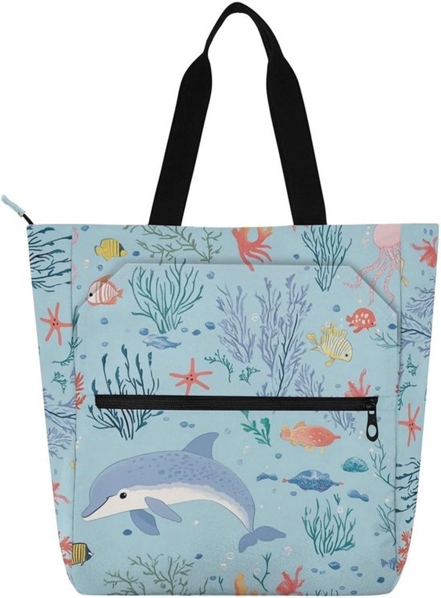 Boekentas Totes Bag - Herbruikbare tas - School en Reizen - Waterdicht Nylon Materiaal