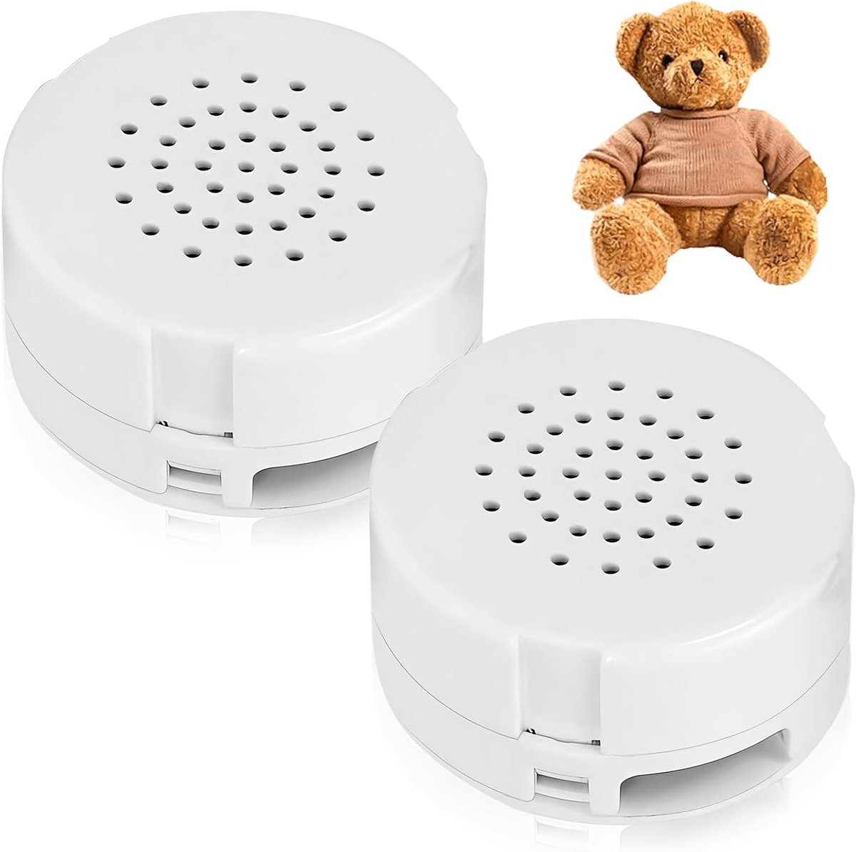 2 stuks Sound Recorder Plush Recorder: Opnamemodule met 60 seconden Opname, Mini Speel Recorder Speelgoedrecorder Accessoires voor DIY Pluche Speelgoed Helder Geluid