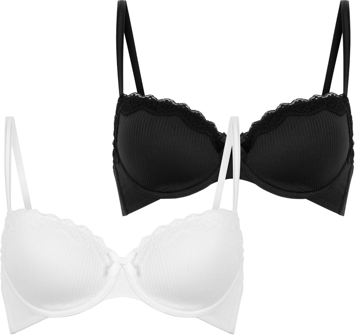 2-pack voorgevormde beugel bh Lola