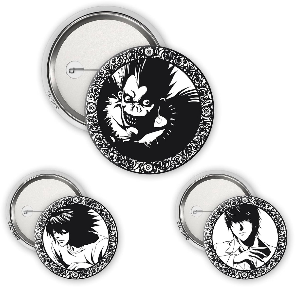 - Badge Pack - Light, L & Ryuk
