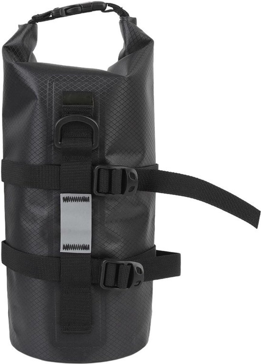 Fietsvorktas - Voorvorktas Fietstas - Fietsen Lange Afstand - Dubbellaags Waterdicht - 5 Liter - Zwart