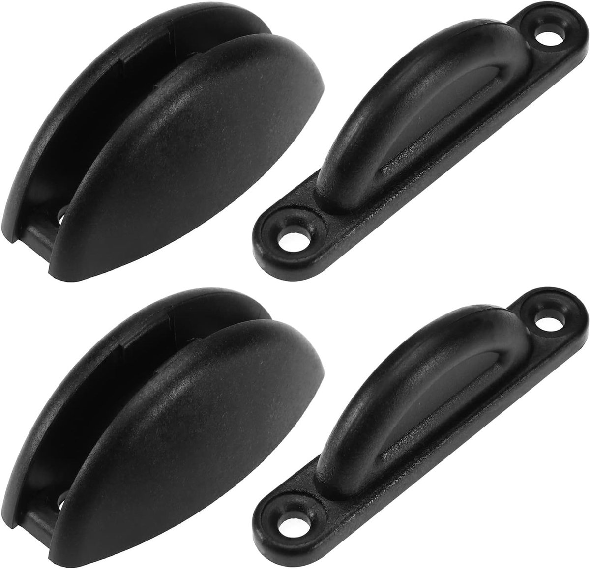 Dailygoods- Deurstopper Duurzaam - Deurbuffer - Deurvastzetter - Deurwig - Deurstopper Zwart - 2 Stuks - Deurhouder