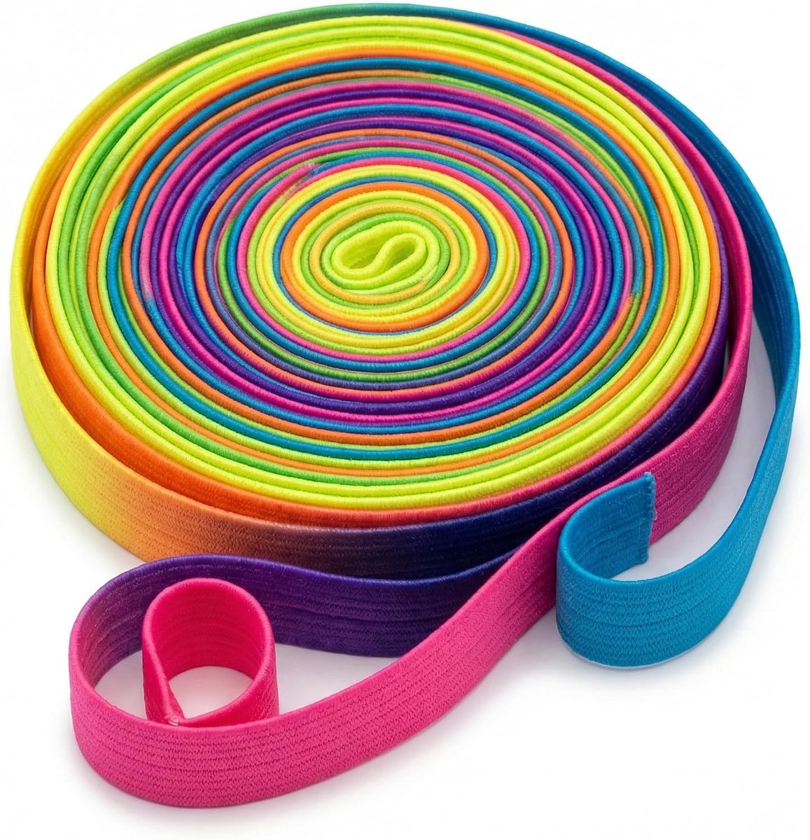 Regenboog voor kinderen, 6 m, springrubberspel voor binnen en buiten, bewegingsspeelgoed en tuinspel, cadeau voor meisjes en jongens voor verjaardag, Kerstmis, Pasen en eerste
