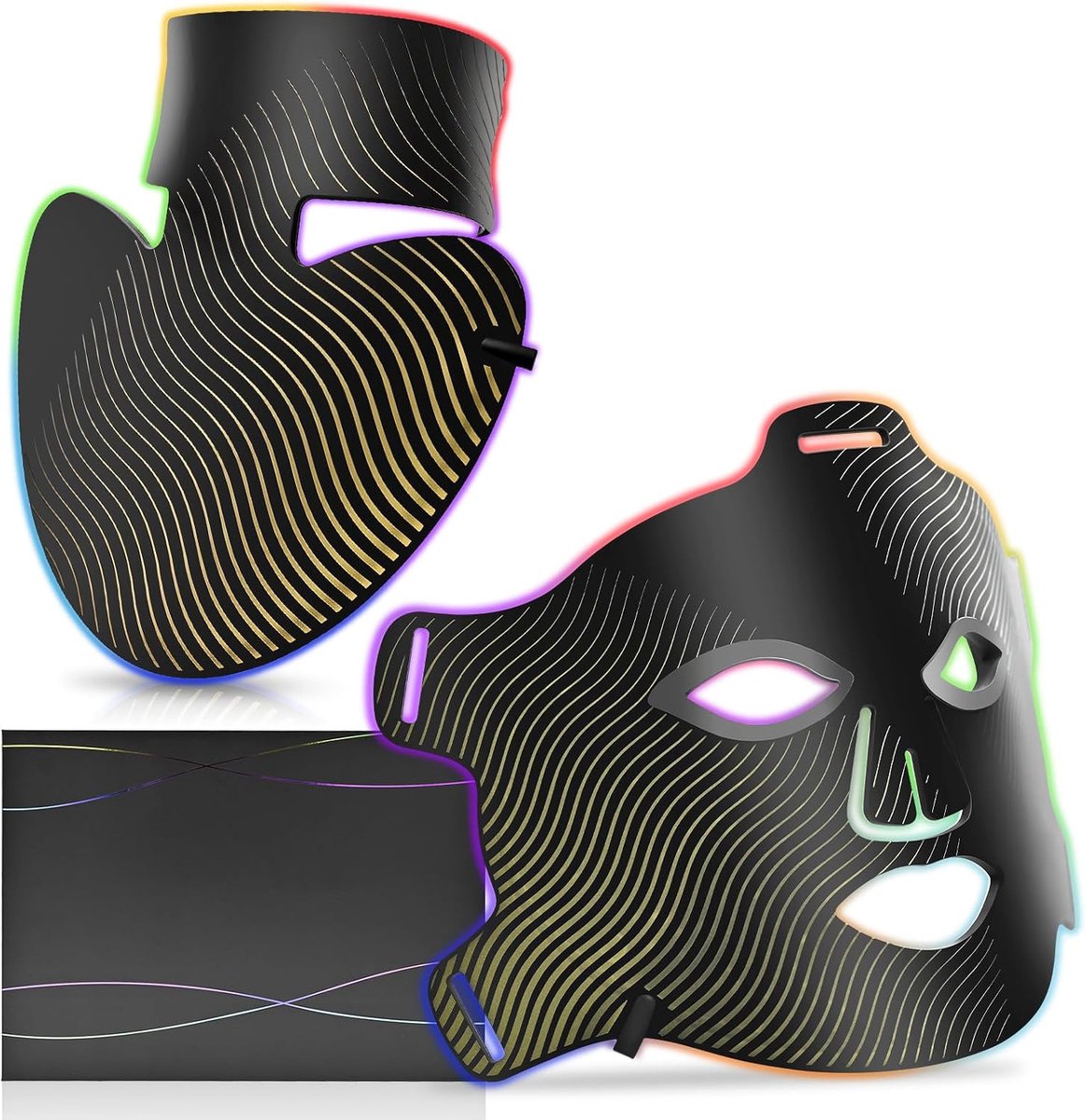 Gezichtsmasker voor Gezicht en Hals, Rood Lichttherapie met 4 Modi