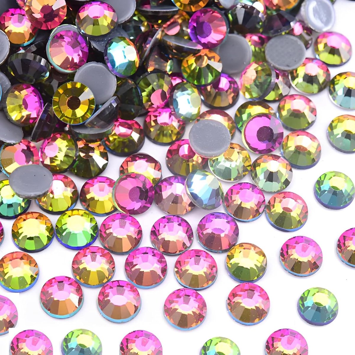 Hotfix Steentjes Bulk - Glazen Strass Edelstenen voor Stof, Kleding, Ambachten & Bedazzling 4,8 mm (ss20, 1440 stuks, Blaze)