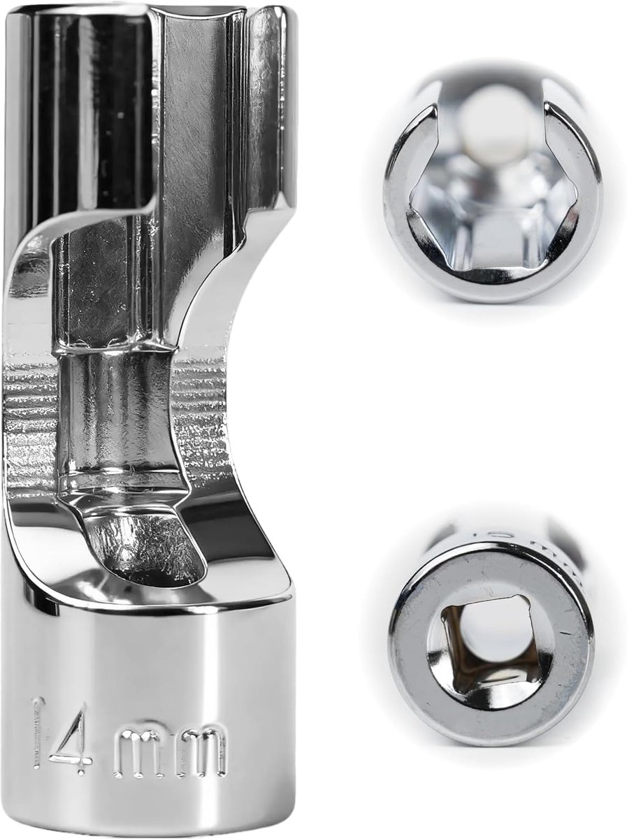 3/8" 14 mm, zeskant SW14 van CRV-chroom-vanadium-staal, geschikt voor lambdasonden, temperatuursensoren en thermostaten
