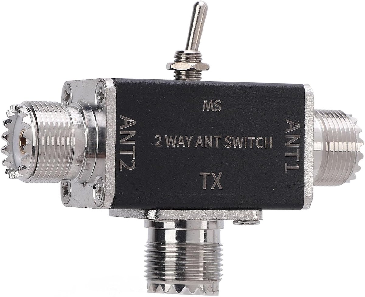 Schakelaar SO239-interface Handmatige antennekeuzeschakelaar Antennes Coax RF-splitter 0-50 MHz 100 W VHF UHF-connector met voor SO239-interface