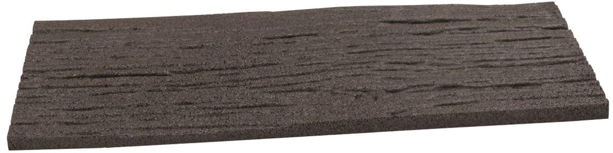 1 stuk, tuinplaat, baandrempel, trottoirplaat, bloemplaat, loopplaat van rubber, 60 x 25 x 1,7 cm