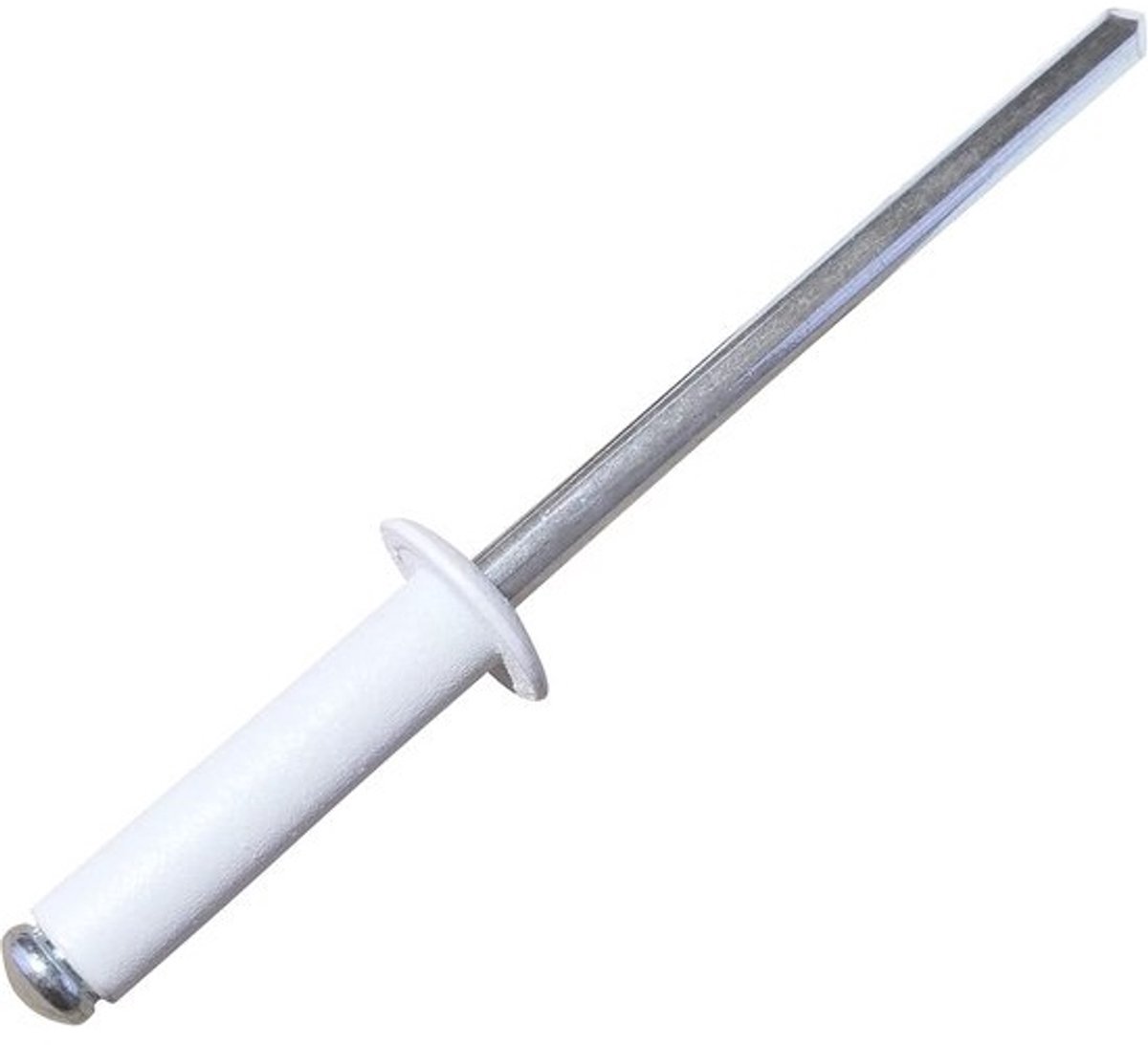 Set van 50 Blindklinknagels Wit RAL 9010 - Ø4x16mm Staal/Aluminium voor Montage