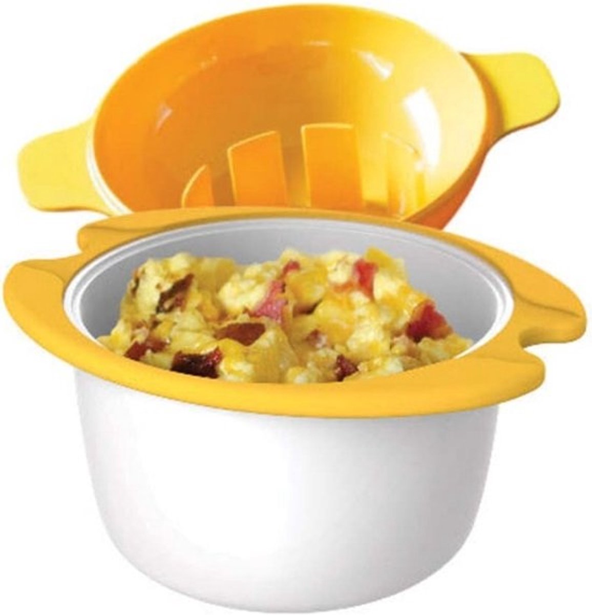 Magnetron Eierkoker - Snelle Fluffy Eieren, Omelet of Gepocheerd Koken