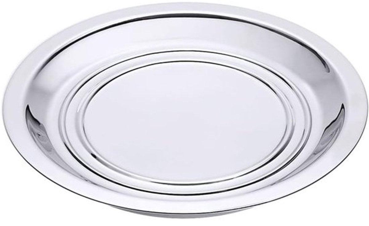 Bordenverwarmer - Warmhoudplaat - Professioneel Gebruik - Dubbelwandig Ontwerp - 25.6 cm - Zilver