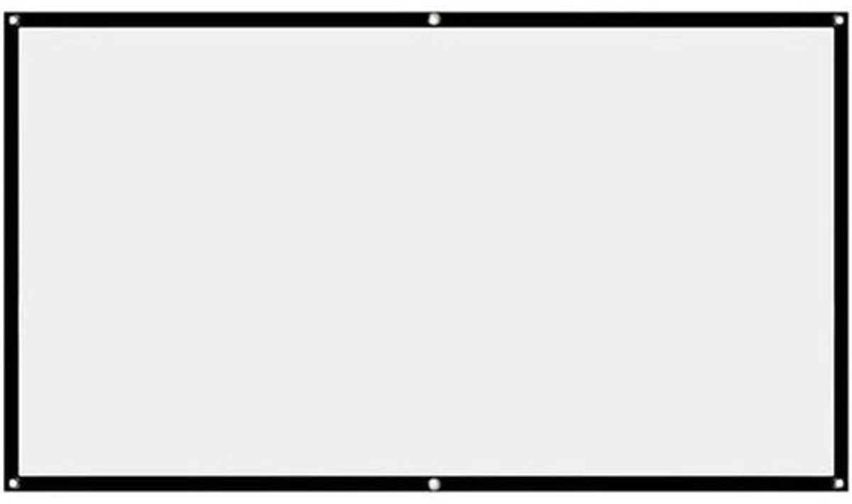Projectiescherm - Reflecterend Doek - Thuisbioscoop Creëren - 4K Ondersteuning - 84 inch - Wit