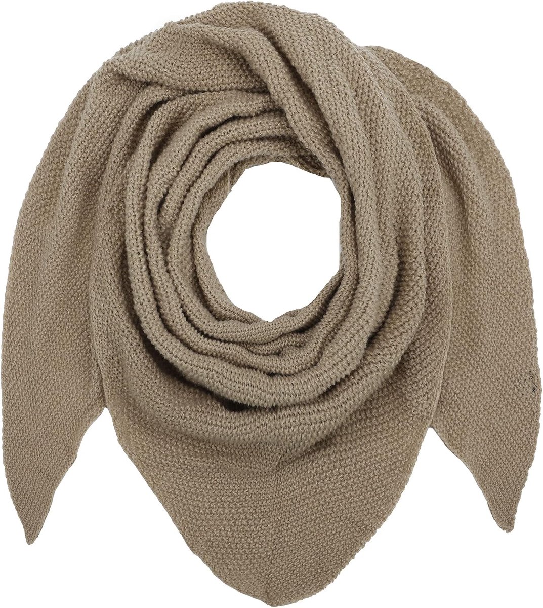 Bloom Damessjaal, gebreide driehoekige sjaal, zachte driehoekige sjaal, lichte gebreide sjaal, halsdoek voor vrouwen en meisjes, lang, effen, 195 x 80 cm