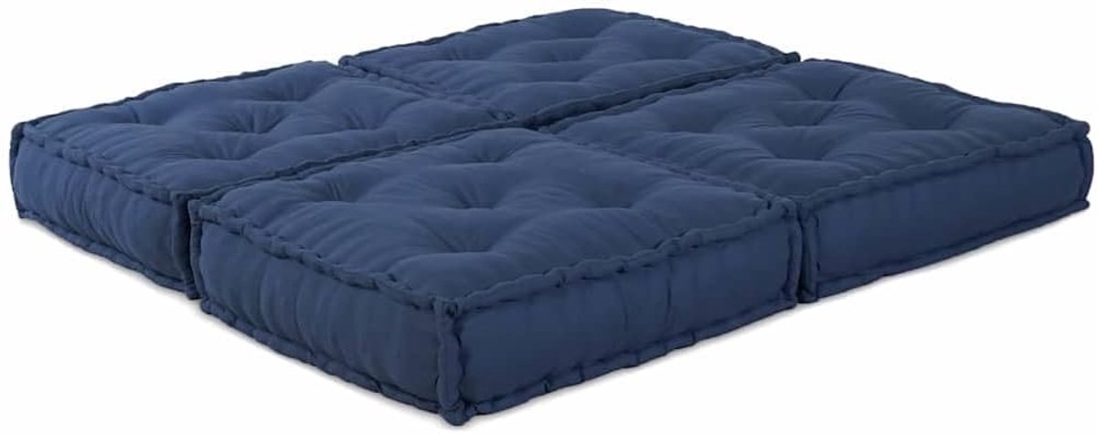 Bankset 2 stuks Indigo 140x70x36 cm stof
