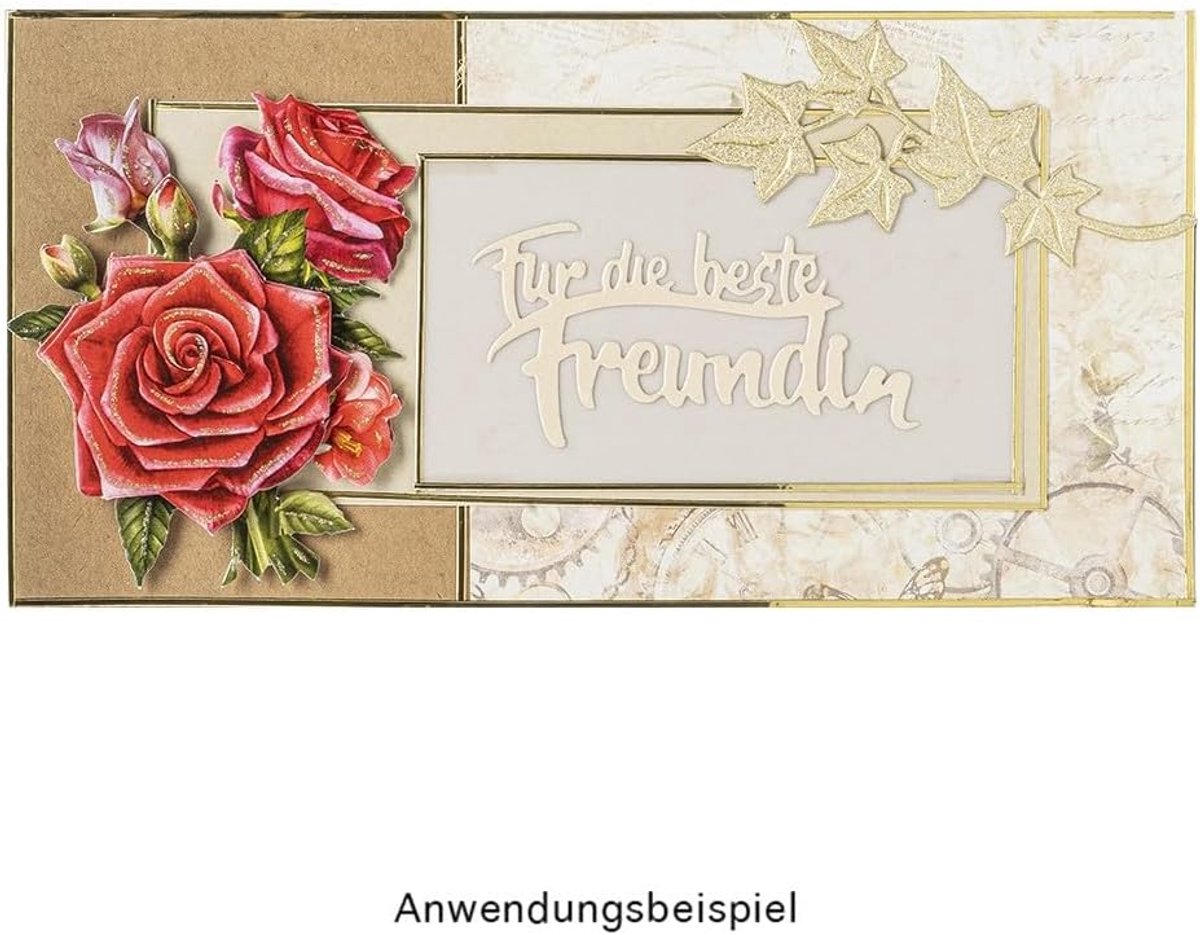 Stanssjablonen | lettertypen | vriendschap 2 | 4 stuks