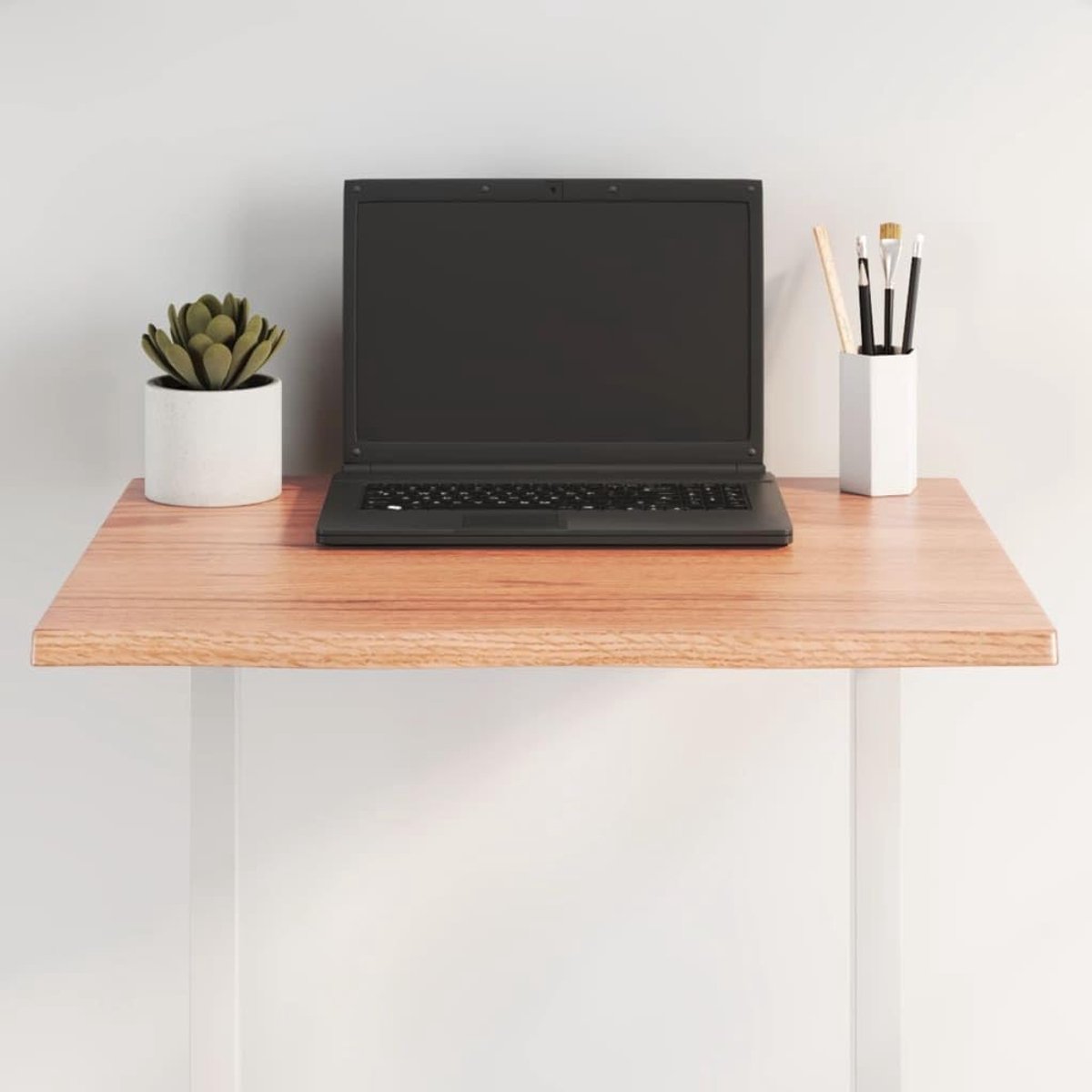 Eettafelblad, vervangingsplaat voor tafel, houten tafelblad, geschikt voor restaurant, hotel, café, eetkamer, 60 x 50 x 2 cm, massief hout, eiken behandeld boomrand