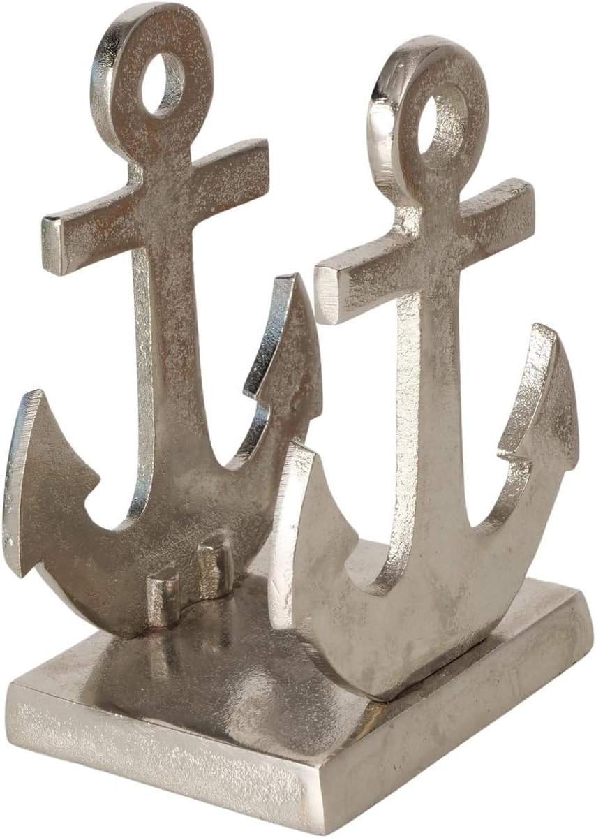 Servethouder anker van metaal maritiem servetdispenser keukenaccessoires tafeldecoratie baraccessoires servetstandaard 10 x 8 x 14 cm