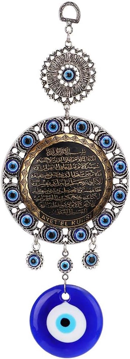 Blue Evil Eye parels Turkse ornament amulet delicate blauwe glazen hanger Home Lucky bescherming wandbehang decor