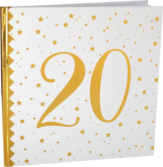 et Livre d'or Anniversaire Métalisé Or -20 ans — afbeelding 2