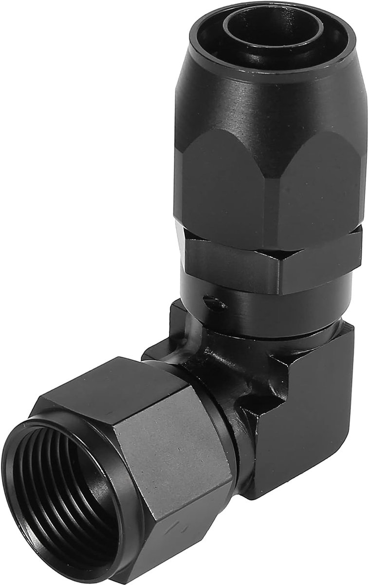 AUTOHAUX AN12 90 graden draaibare koppeling auto brandstof olie slang einde adapter