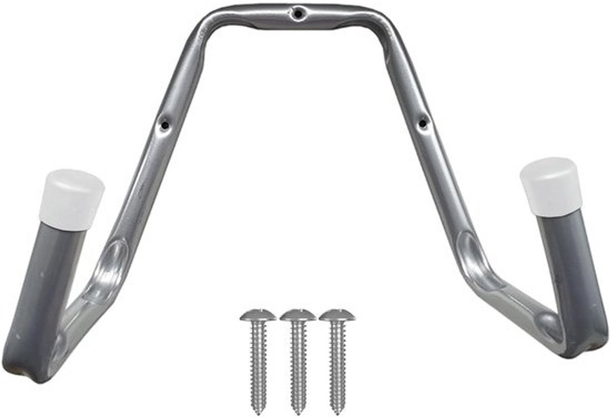 Ladderhaak Organisator - Gereedschapsrek Staal - Opbergen Schuur - Krachtige Laadcapaciteit - 29x22x16 cm - Zwart