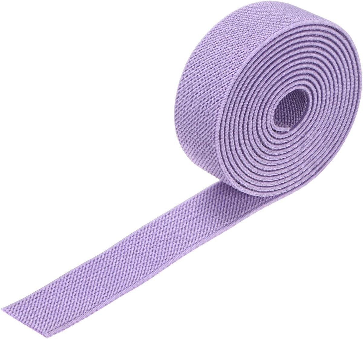 Elastische banden om te naaien, 1 inch 2 meter rol van hoge elasticiteit gebreide elastische spoel, elastisch voor naaien tailleband/pruiken/broeken/knutselwerk, doe-het-zelf elastisch