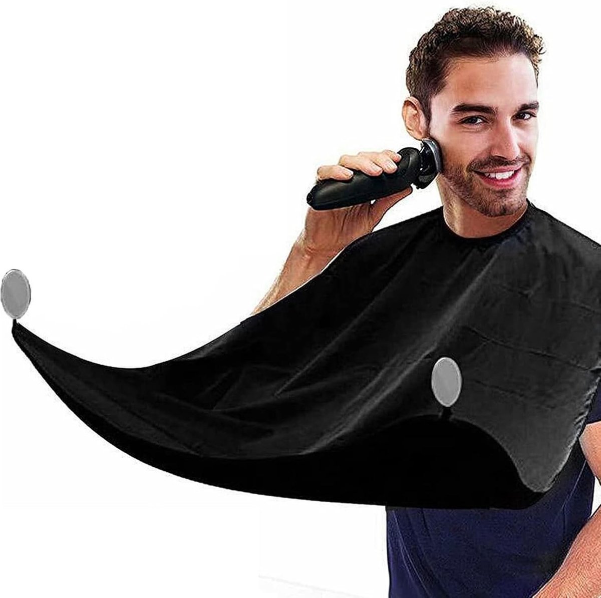 Beard Apron Cape voor Mannen - Scheer Schort met 2 Zuignappen, Perfect Cadeau voor Vader en Vrienden
