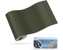 zelfklevende patches, 10x160cm OAZ zelfklevende waterdichte reparatie patch, Legergroen, nylon patch zelfklevend, voor tenten, donsjack, slaapzak, zak