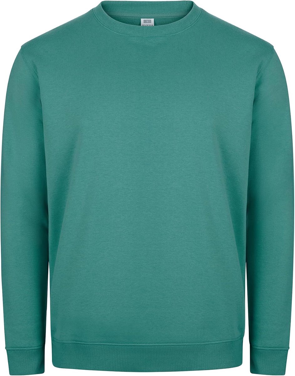Avalon Sweatshirt met ronde hals, uniseks, groenblauw, maat M, Blauwgroen, M