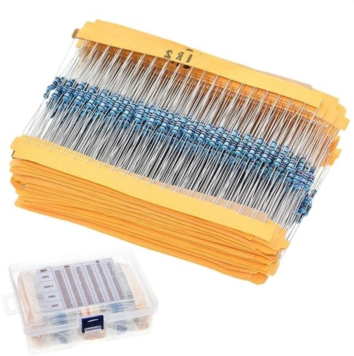 Weerstanden Set - Elektronica Componenten - Circuit Ontwerp - 600 Stuks Assortiment - 10 Ohm tot 1M Ohm
