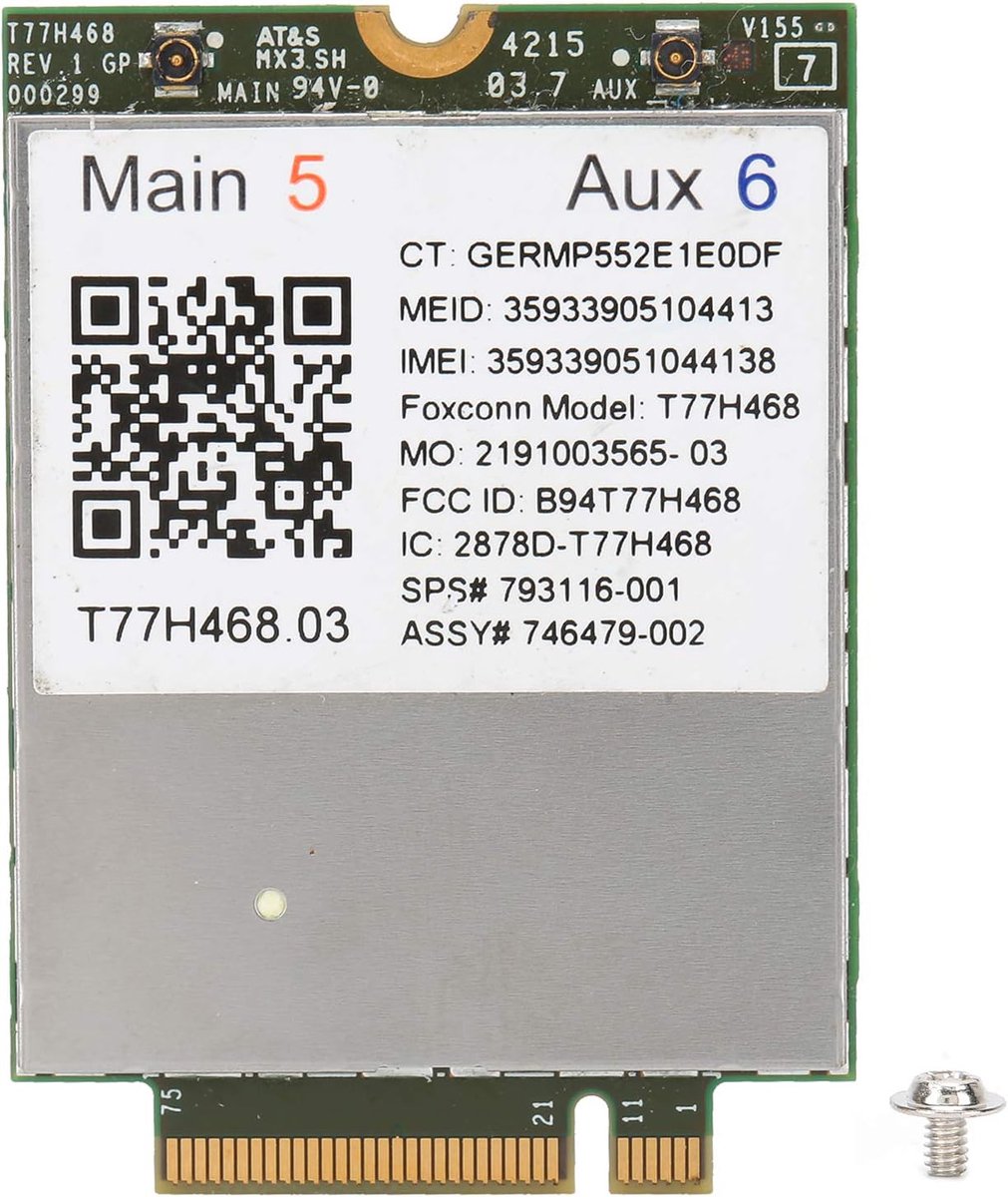 Dailygoods - Draadloze Netwerkkaart - 4G-module - Voor HP EliteBook - Compact formaat - Snelle internetverbinding - Geschikt voor meerdere modellen
