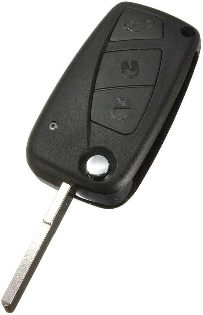 Shell Cover for Fiat, 3-Button Remote, Black: assorted models for Panda, Grande Punto, Ducato, Doblo, Idea