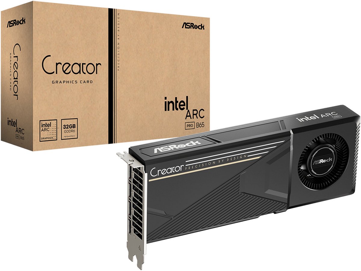 ASRock Intel Arc Pro B65 Creator 32G videokaart