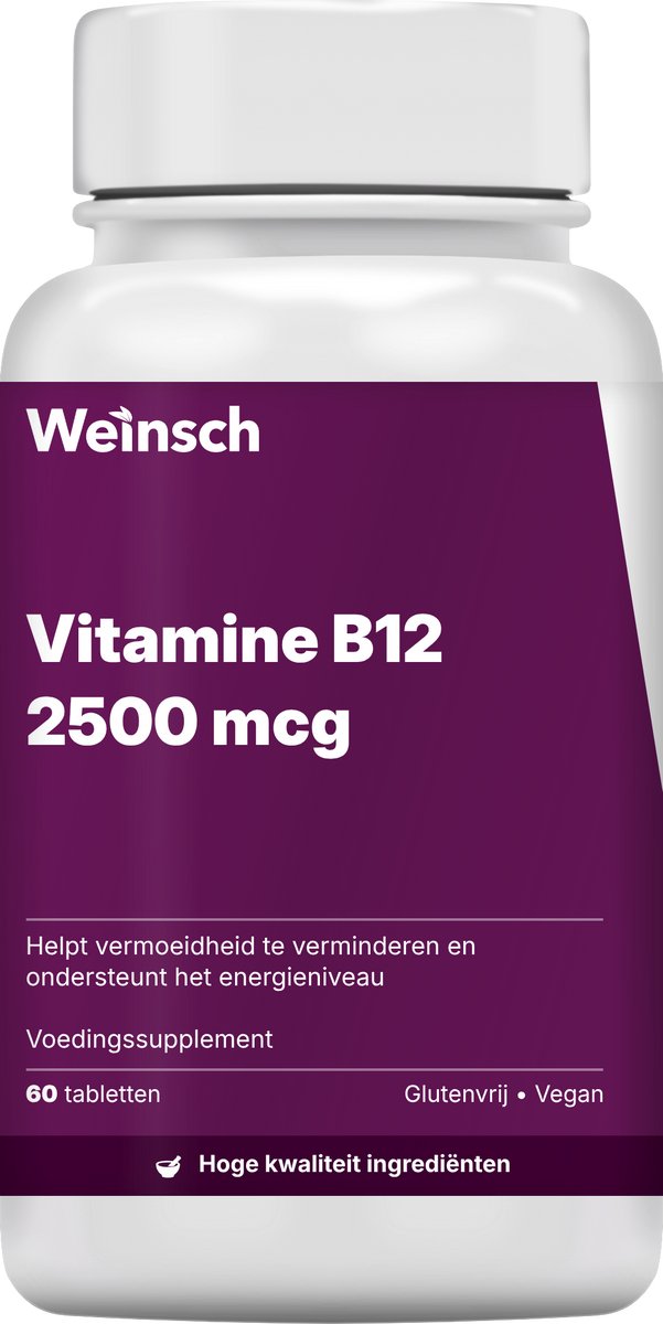 Weinsch Vitamine B12 2500 mcg | 560mg | 60 tabletten