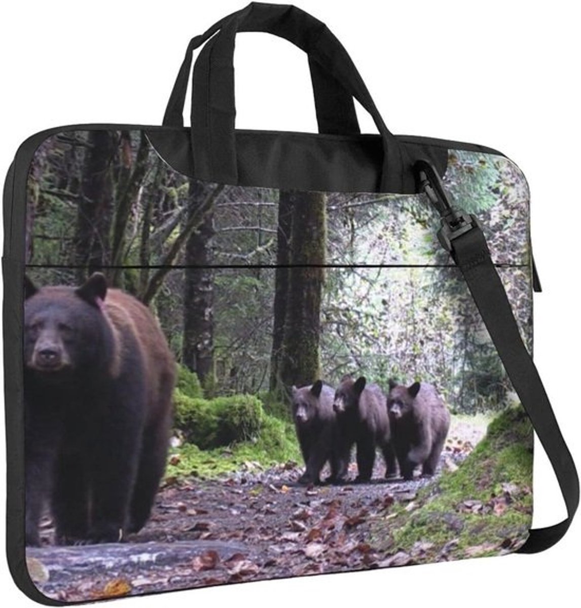 Laptop Tas - Schoudertas Aktetas - Veilig Transport - Schokbestendige Voering - 13 inch - Zwart