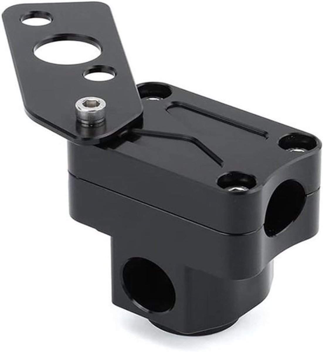 Stuurverhoger Motorfiets - Stuurverhogers Motor - Comfortabeler Rijden - CNC Aluminium - 3x2x1 cm - Zwart