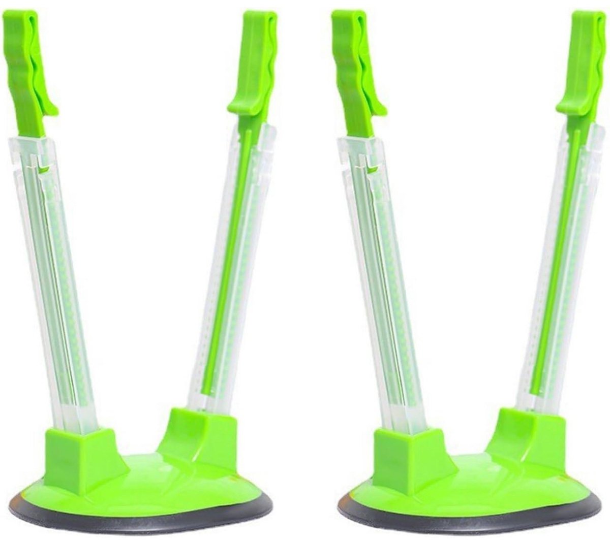 SSTRWGOOD 2 Stuks Keukenopbergaccessoires - Beugel voor Opbergtassen - Verstelbare Beugelhouder - 10.3x18cm - Geschikt voor Opslag van Levensmiddelen in Keukenkastjes - Kunststof