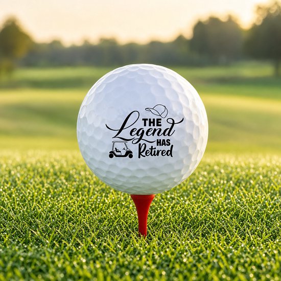 Wilson Golfballen Legend Retired - Pensioen Golf Cadeau - 15 stuks - Bedrukte Golfballen — afbeelding 3