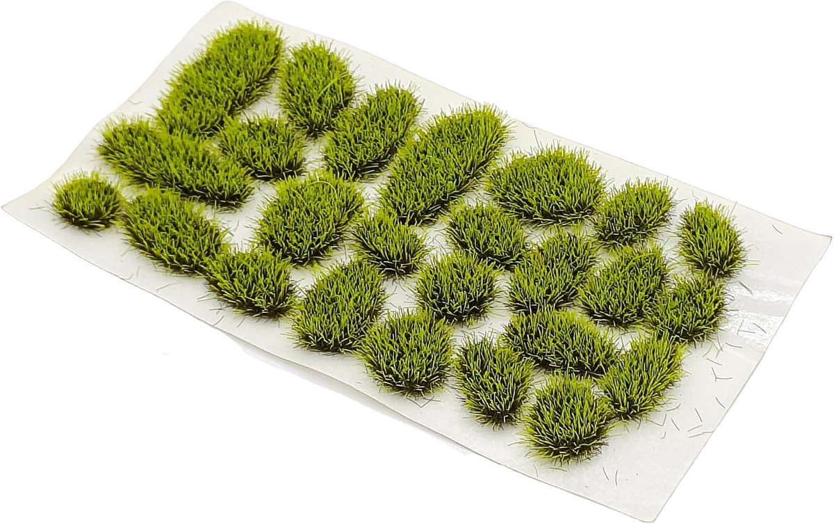 Miniatuur Gras Tuft voor Landschap - Kunstgras voor DIY Spoorweg Terrain en Tafelmodel Decoratie