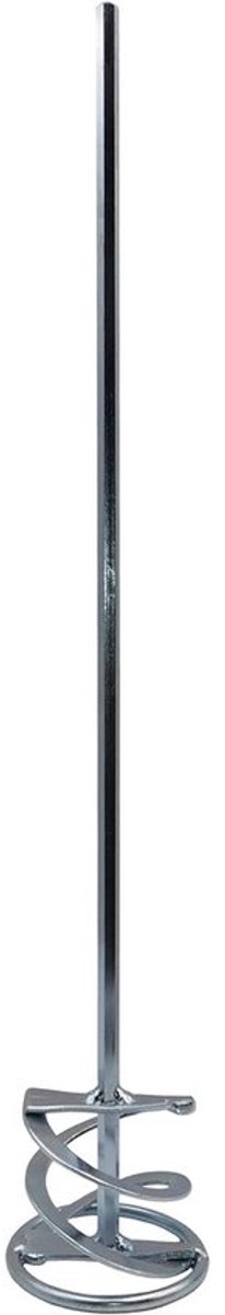 Wentelmixer - Dubbele spiraal - Pasteuze materialen mengen - Verzinkt staal - 70 x 500 mm - Zilverkleurig
