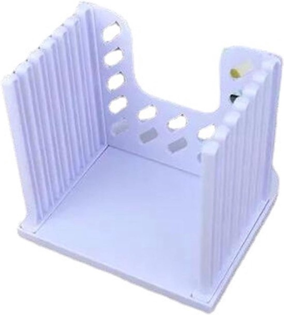 Broodsnijder - Broodplakker - Gelijkmatig Snijden - Inclusief Kruimellade - 16 x 15 x 14.5 cm - Wit