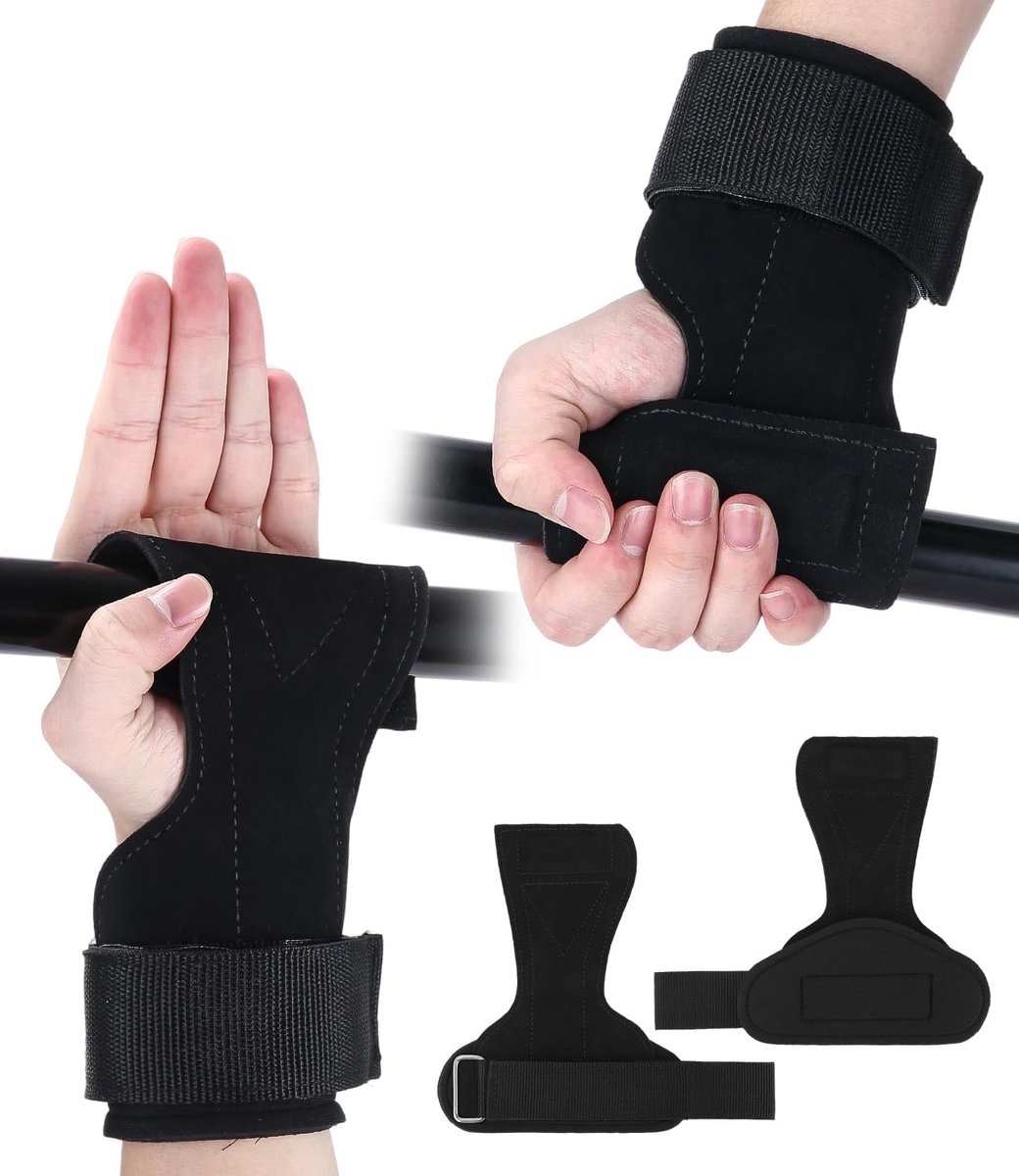 Lifting straps krachttraining, hoge dichtheid microvezel power trekhulp voor gym, bodybuilding en powerlifting (eenheidsmaat), polsbescherming met premium grip voor vrouwen/mannen