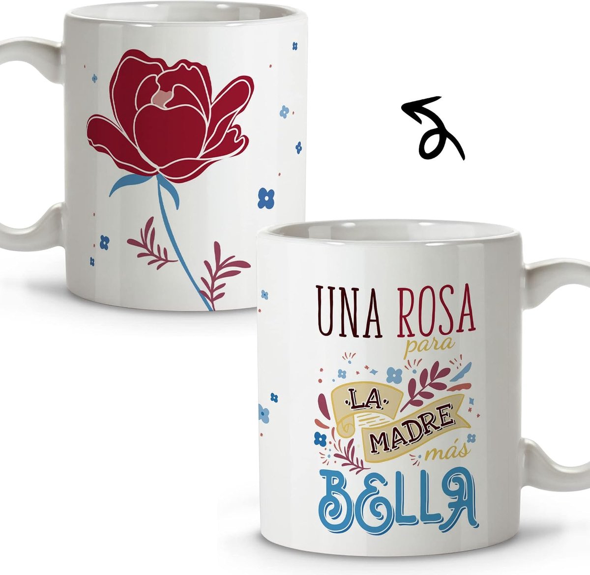 Mokken voor Moederdag, personaliseerbaar, originele ontbijtbeker, 330 ml, geschenken met spreuken, mama