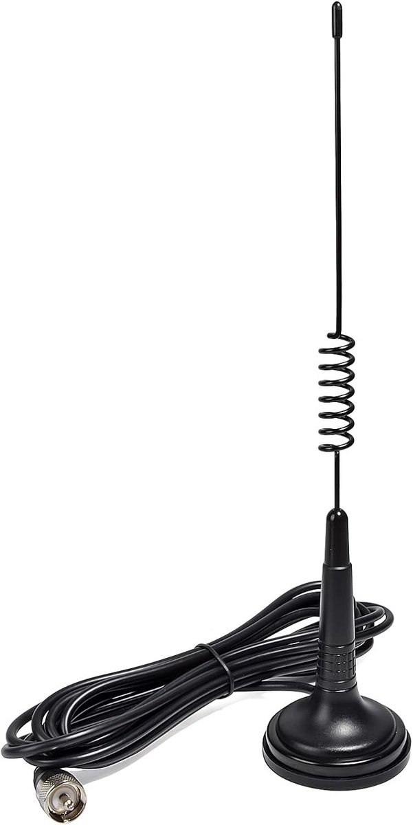 CB Radio Antenne 27MHz Auto Mobiele Mag Mount Antenne 13.7 inch met Heavy Duty Magnetische Basis met Coaxiale Kabel RG-58U 4M PL-259 voor Auto Truck President Midland Cobra Uniden Anytone Cb