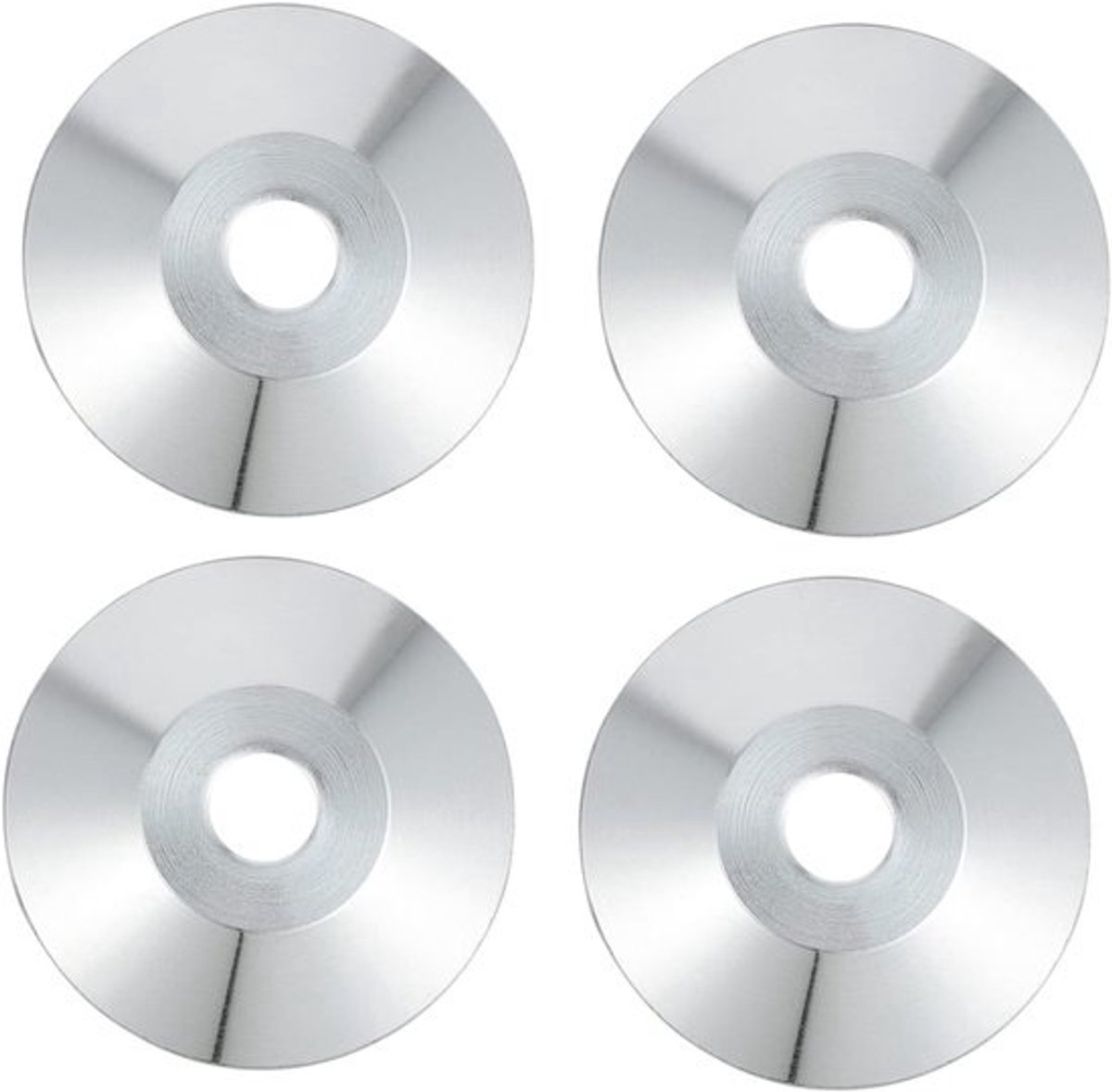 Speaker Spikes - Luidspreker Voeten - Geluidsisolatie - Schokbestendig - 4 Stuks - Zilver