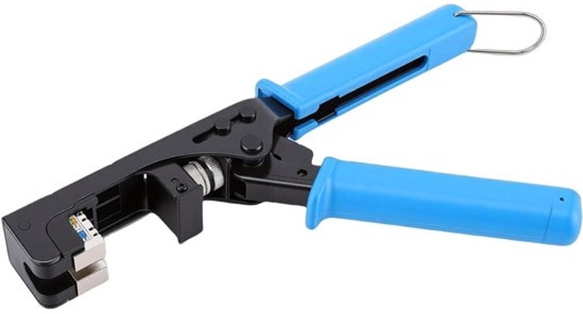 Netwerk Punch-Down Gereedschap - Keystone Tool - Netwerkkabels Aansluiten - Instelbare Dieptecontrole - 90 en 180 Graden - Zwart