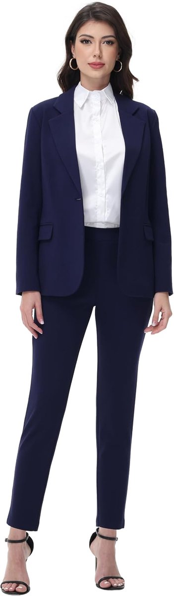 business broekpak 2-delig slim fit