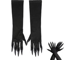 Handschoenen Halloween zwarte klauwen Halloween handschoenen klauwen vampier wolf vingernagels panter handschoenen heksenhandschoenen kat beast katten golves handschoen heks duivel poot voor
