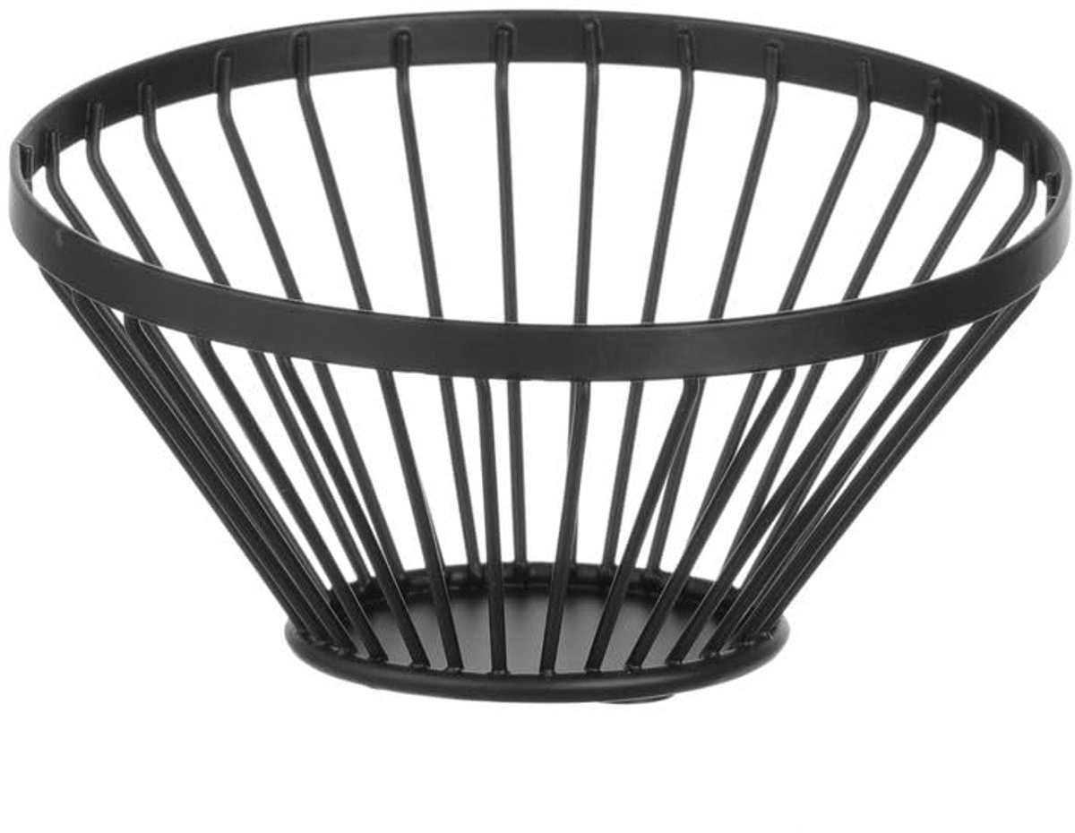 Fruitmand, met aflopende rand, voor groente en fruit, ø150x(H)80mm